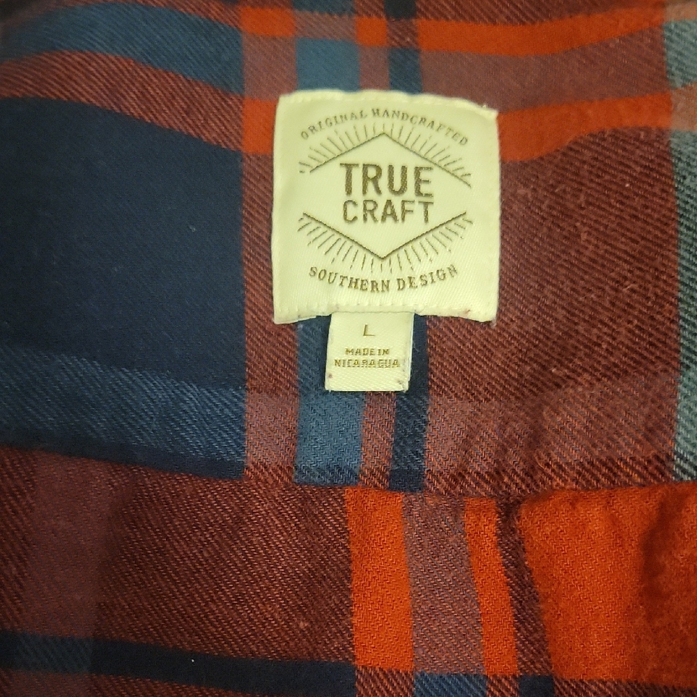 True Craft Red and Blue Checkered Shirt Button Up Men Shirt